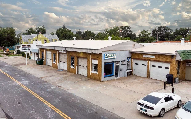 The Pro-AM Garage building on NW 16th Street, seen from across the road